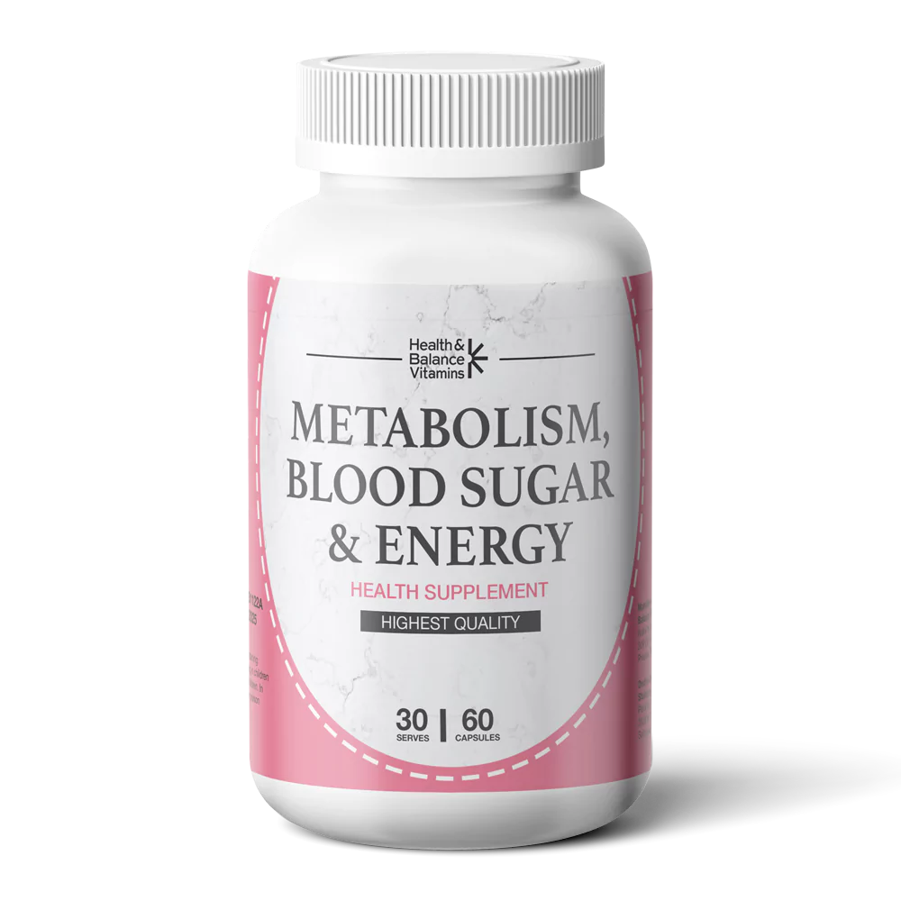 MOTO Women's Metabolism Support - Natural Energy, Balanced Blood Sugar - Vegan Capsules, 60