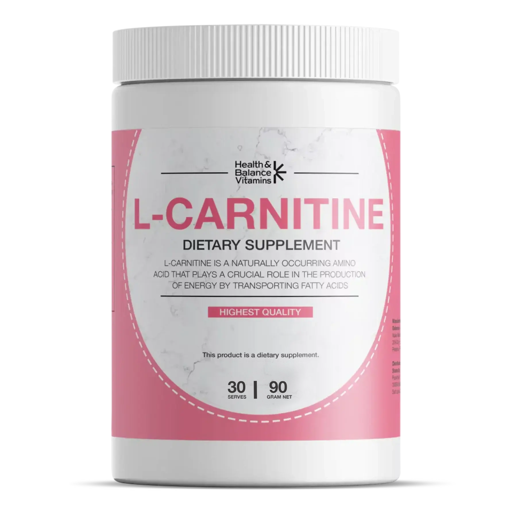 L-Carnitine - 1500mg, 99 Servings, L-Carnitine Supplement, Unflavoured Powder, (UK) Health & Balance Vitamins L-Carnitine - 1500mg, 99 Servings, L-Carnitine Supplement, Unflavoured Powder, (UK) Health & Balance Vitamins