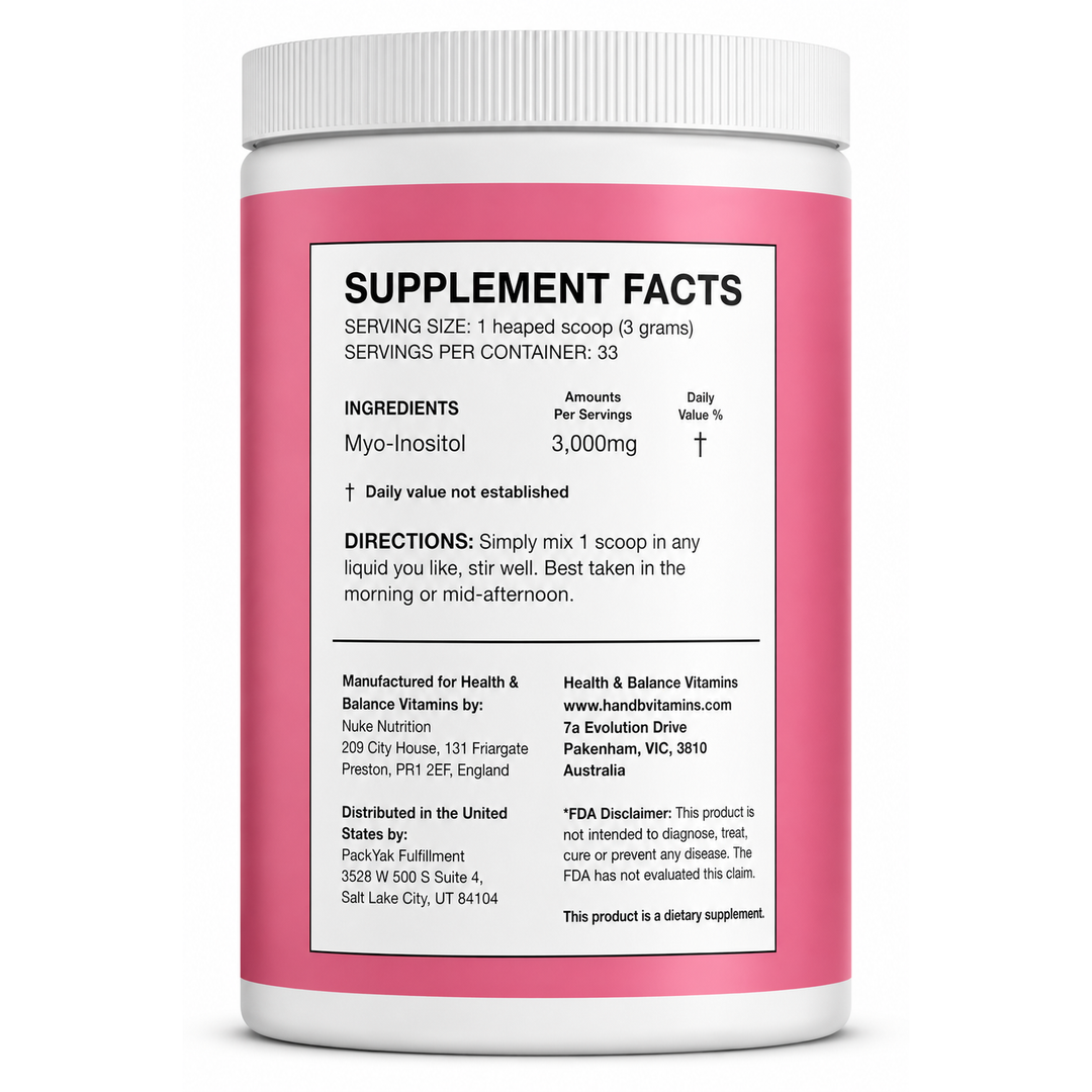 Inositol | Unflavoured Myo-Inositol Powder